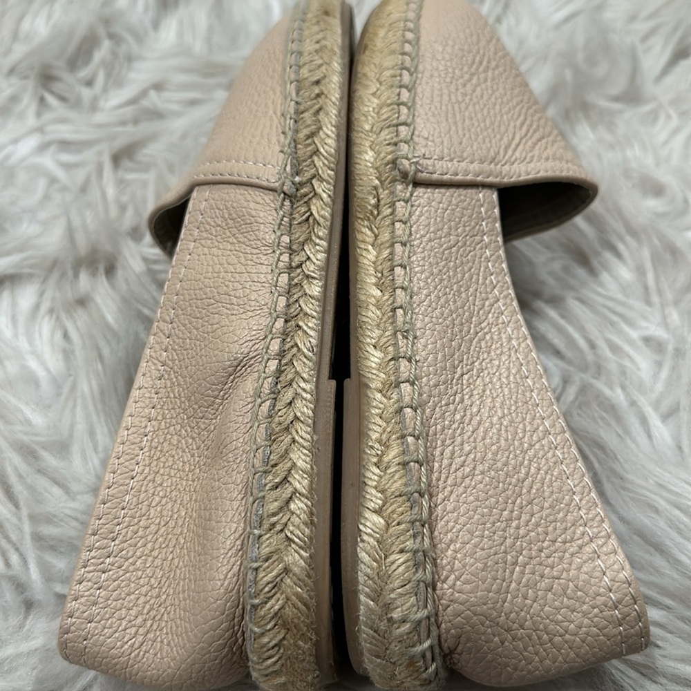 Anthropologie Maypol Pebbled Leather Slip On Espadrilles Sz 6.5 - Picture 8 of 16